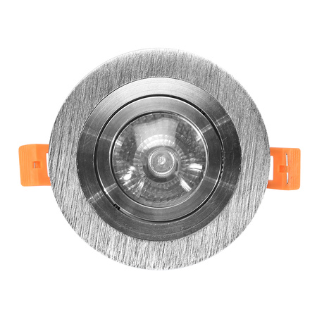 Półtuba srebrna oprawa halogenowa GU10 - Syntron