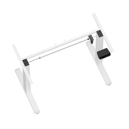 Elektrycznie regulowany stelaż do biurka z ładowarką USB Control Flex+ Biały (LV0740) - LVN SYSTEM