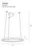 Lampa wisząca LUXURY Ø 110 cm ściemnialna (P0370D) - Maxlight