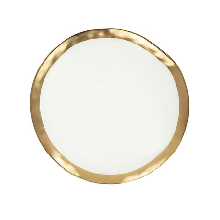 KARE talerz BELL 26 cm biało-złoty (60499) - Kare Design