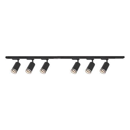 Zestaw Oprawa Pipe Ring Track Czarny 6xGU10 2m (ML2085) - Milagro