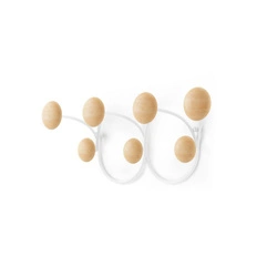 UMBRA wieszak na ubarnia DOTSY 7  biało naturalny (1018114-668) - Umbra