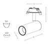 SPOT LIGHT COB LED 7W 3000K ADJUSTABLE (180015 Zambelis) - Zambelis