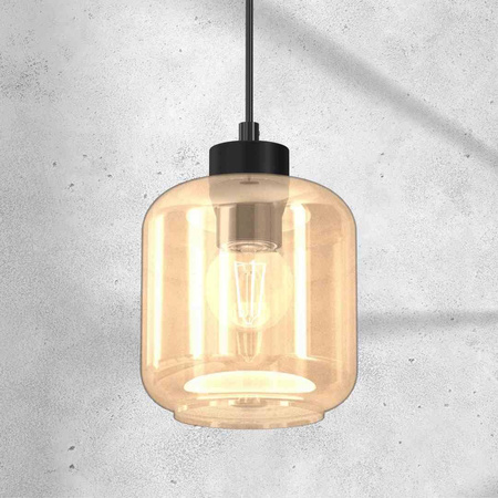 Lampa wisząca SOMBRA AMBER 1xE27 (MLP8370) - Milagro