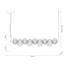 Lampa wisząca BOLLA SMOKED 32W LED (ML1427) - Milagro