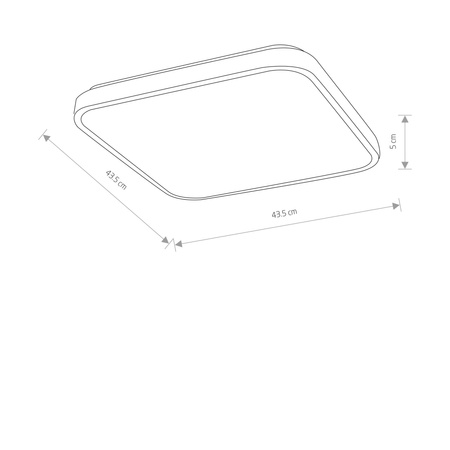 Plafon AGNES LED IP44 kwadrat (10991) - Nowodvorski