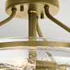 Lampa sufitowa Belle - Szczotkowany naturalny mosiądz (QN-BELLE-SF-BNB) - Quintiesse