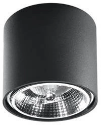 Plafon TIUBE czarny (SL.0697) - Sollux