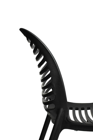 Krzesło SUNNY czarne - polipropylen (KH010100217) - King Home