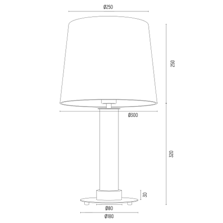 Lampa stołowa HAMPTON (8540-ARG) - Argon