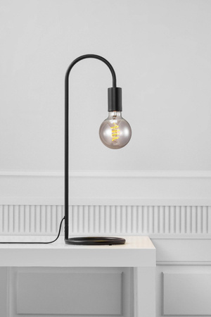Lampa stołowa do dekoracyjnej żarówki PACO Nordlux E27 25W Metal Czarny