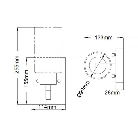 Kinkiet Deryn (KL-DERYN1-NBR) - Elstead Lighting