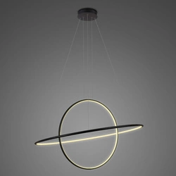 Altavola Design: Lampa Ledowe Okręgi No. 2 czarna Φ100 cm in 3k (LA074/PX_100_in_3k_black) - ALTAVOLA DESIGN