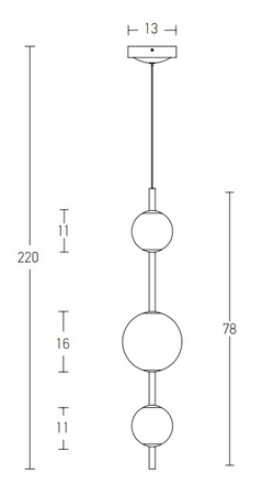 LED PENDANT LIGHT 12W 3000K GLASS &METAL WHITE+BLACK (20132 Zambelis) - Zambelis