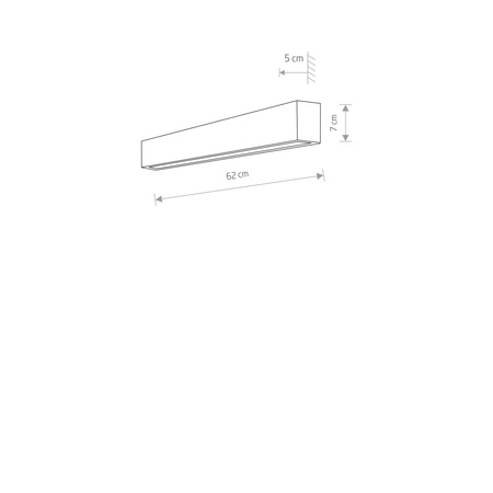 Kinkiet STRAIGHT WALL LED S (7596) - Nowodvorski