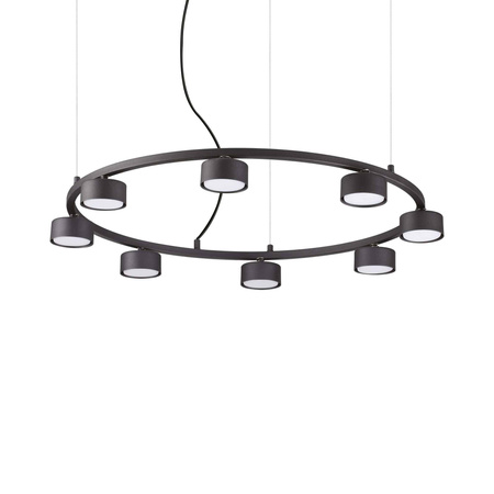 Lampa wisząca MINOR Czarny (MINOR_ROUND_SP8) - Ideal Lux