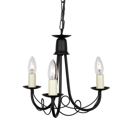 Żyrandol Minster (MN3-BLACK) - Elstead Lighting