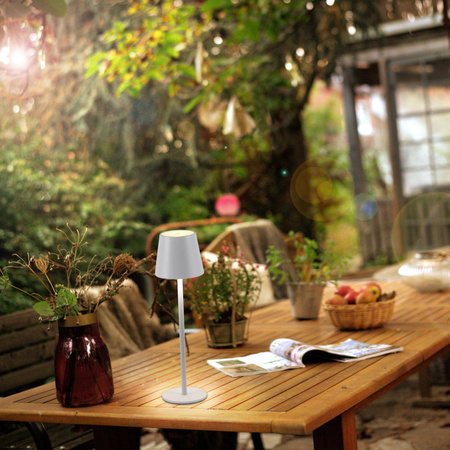 Przenośna LAMPA STOŁOWA USB EURIA Biała (19250-16) - Paul Neuhaus