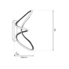 Kinkiet TESORO BLACK 15W LED (ML1052) - Milagro