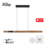 Lampa z płynną regulacją wysokości i szerokości PURE-MOTO-RISE NATURALNE DREWNO (2545-79) - Paul Neuhaus