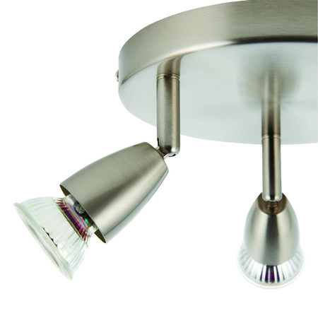 Lampa sufitowa Amalfi 3lt round satin nickel 35W (G2523413) - Saxby