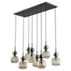 SOPHIA GREEN COGNAC LAMPA WISZĄCA 8XE14 (11151) - TK Lighting
