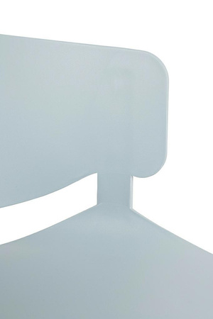 Krzesło GARRET jasnoszare -               polipropylen, metal (ARM-001.GREY) - King Home