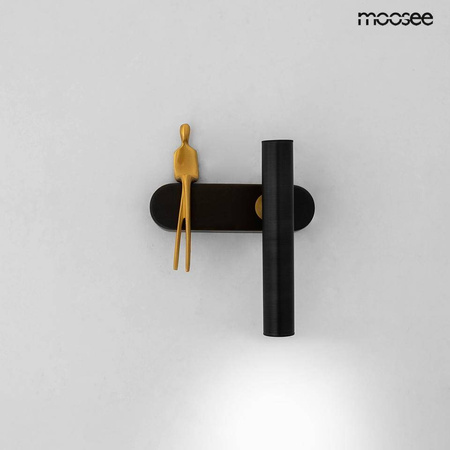 MOOSEE lampa ścienna BOY TUBE R czarna (MSE1501100480) - Moosee