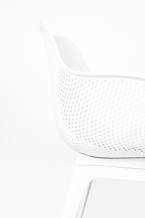 Krzesło LANDI białe - polipropylen (KH010100213) - King Home