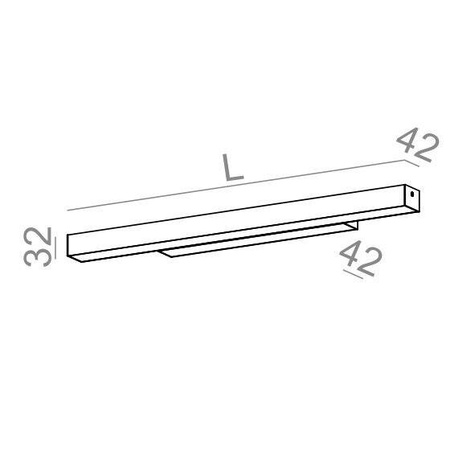 SET RAW mini 58 LED M930 hermetic wall czarny struktura (26346-M930-D9-00-12) - AQFORM