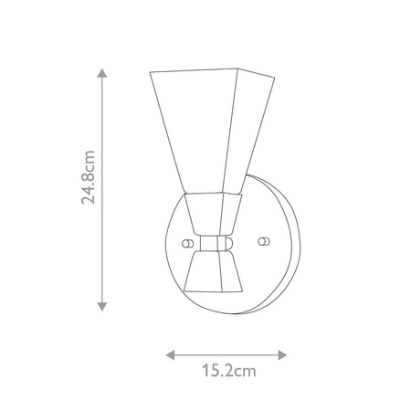 Kinkiet Bowtie (BOWTIE-1-MB) - Elstead Lighting