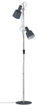 Neordic Haldar Lampa podłogowa max. 2x20W E14 230V ciemnoSzary/Chrom Metal (PL79690) - PAULMANN