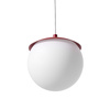 KUUL G burgundowa sufitowa lampa wisząca z podwyższoną szczelnością IP44 (KLG141PS0) - Ummo