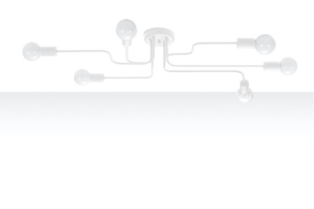 Żyrandol VECTOR 6 biały (SL.1443) - Sollux Lighting