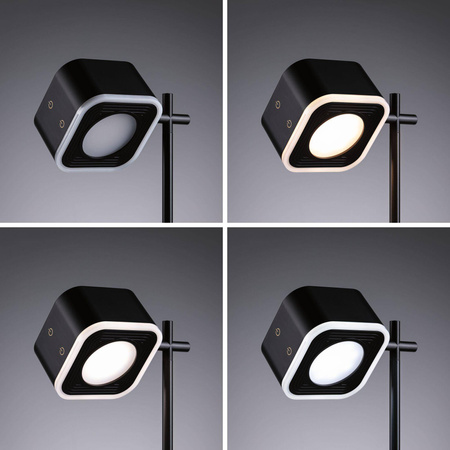 Wielofunkcyjna lampka na biurko, z klipsem, z magnesem , ściemnialna  VARIA DIM USB-C czarny  (PL71171) - PAULMANN