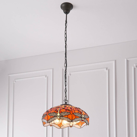 Lampa Wisząca Dragonfly flame (64081) Tiffany