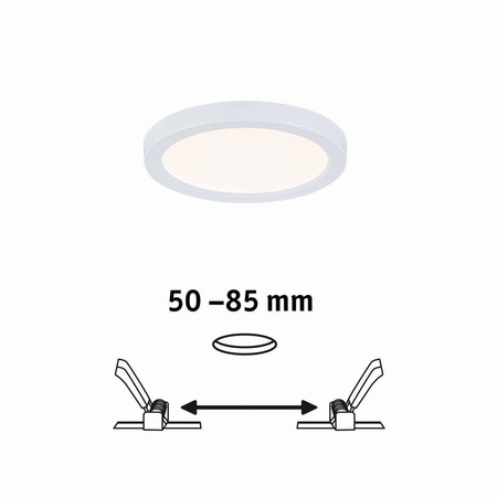 Plafoniera VariFit AREO LED 6.5W 550lm 3000K okrągla 118mm IP44 230V biały matowy / tworzywo sztuczne (PL93031) - PAULMANN