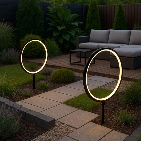 Lampa Solarna Rings 2x1,5W 2x25lm 3000K (EKO2360) - Eko-Light