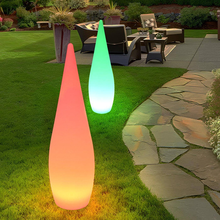 Lampa ogrodowa stojąca duszek GHOST LED RGBW 16 kolorów 80 cm (ES-DC001) - Step into Design