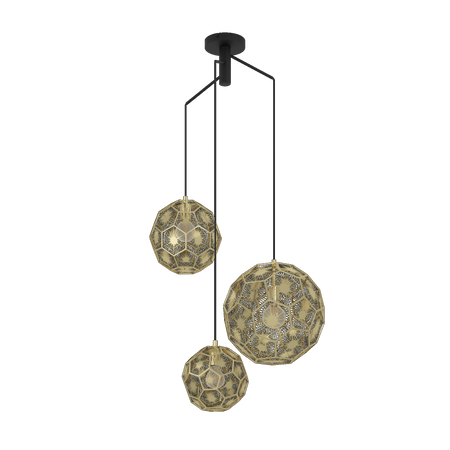 Lampa wisząca SKOURA czarna (39758) - EGLO