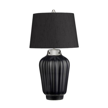 Lampa stołowa Bexley - 1 źródło światła - Czarna/ Polerowany nikiel (QN-BEXLEY-TL-BKPN) - Quintiesse