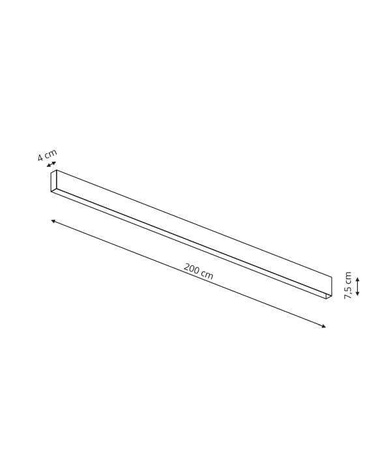 Szyna do systemu Magnetic 2 m (LP-E020-MAG-BK) - Light Prestige