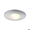 DEKLED, lampa wpuszczana, LED, 3000K, okrągła, kolor srebrny metaliczny, 1W (112242) - SLV