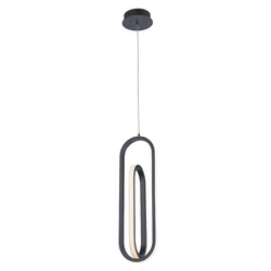 Lampa wisząca Demark - Matowa czerń (QN-DEMARK-1P-BK) - Quintiesse