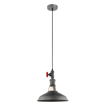 Lampa wisząca Garibaldo  (MDM-2781/1 GR+BK) Italux - żyrandol