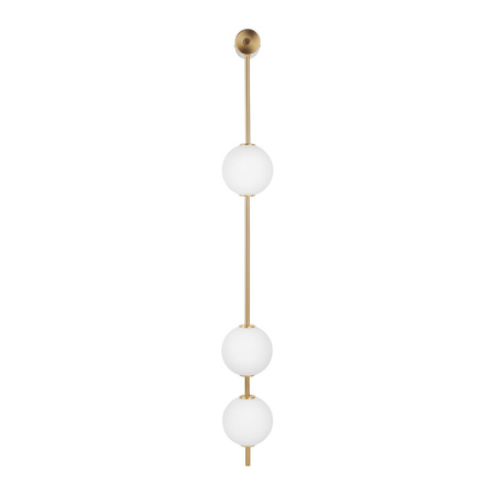 Kinkiet ze szklanymi kloszami BERRY LED złoty biały 103 cm (ST-DL-8541 WALL) - Step into Design