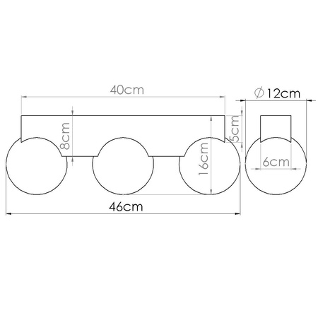 Plafon BULBO 3 naturalne drewno (SL.1684) - Sollux Lighting