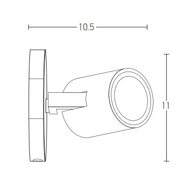 SPOT LIGHT 1XGU10 WHITE (180105 Zambelis) - Zambelis