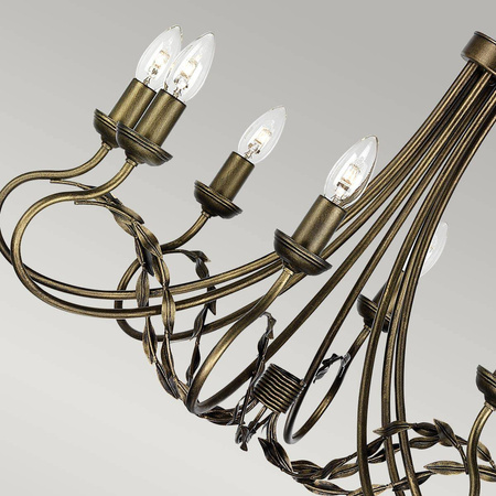 Żyrandol Olivia (OV8-BLK-GOLD) - Elstead Lighting