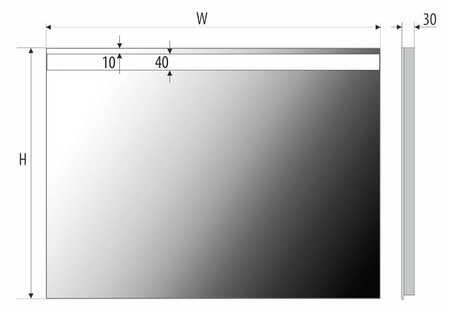 Lustro EASY 04.1 - MCJ barwa zimna